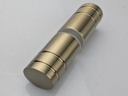 Double Pull Knob - 25mm, 43mm - in brushed champagne